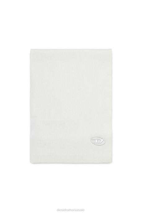 accesorii bărbați Diesel eșarfă k-coder 2H8J624 alb