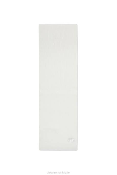 accesorii bărbați Diesel eșarfă k-coder 2H8J624 alb