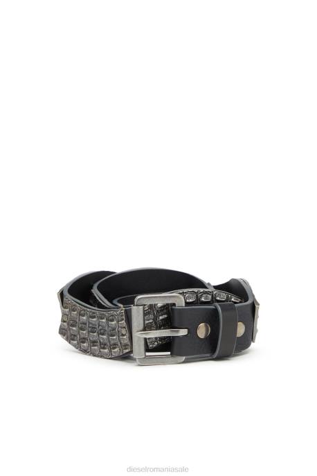 accesorii bărbați Diesel b-aligator metalic 2H8J562 negru