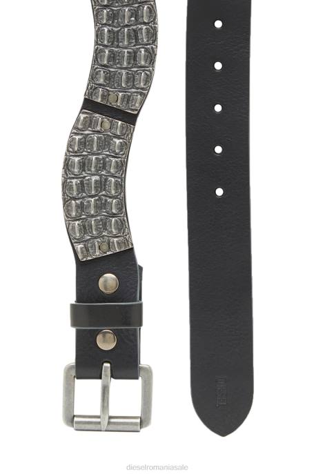 accesorii bărbați Diesel b-aligator metalic 2H8J562 negru
