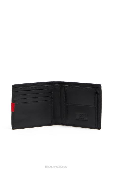 accesorii bărbați Diesel bi-fold monedă s 2H8J566 negru