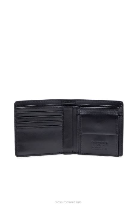 accesorii bărbați Diesel bi-fold monedă s 2H8J573 negru