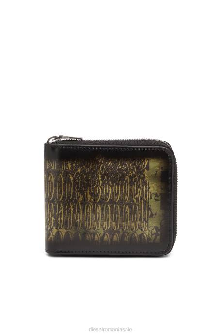 accesorii bărbați Diesel fermoar monedă dublu xs 2H8J565 negru/verde