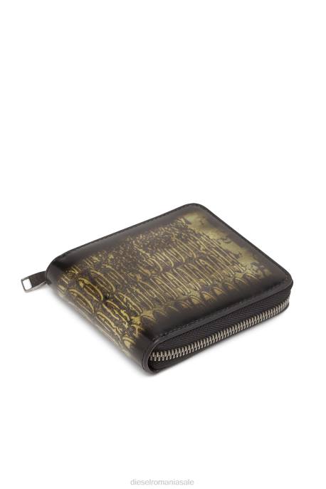 accesorii bărbați Diesel fermoar monedă dublu xs 2H8J565 negru/verde