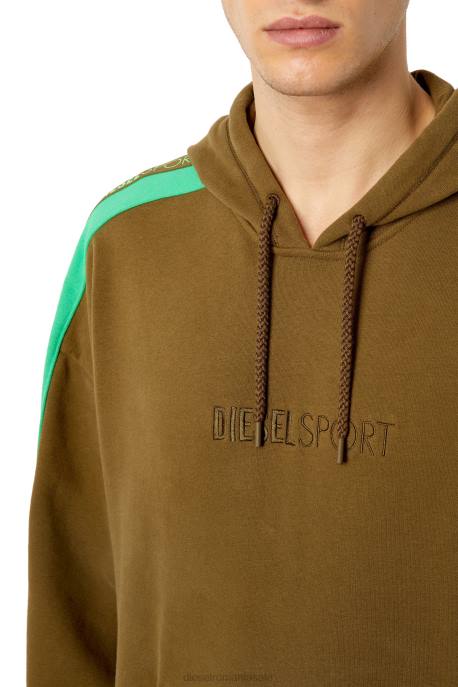 îmbrăcăminte bărbați Diesel amst-bowe-ht32 2H8J158 verde militar
