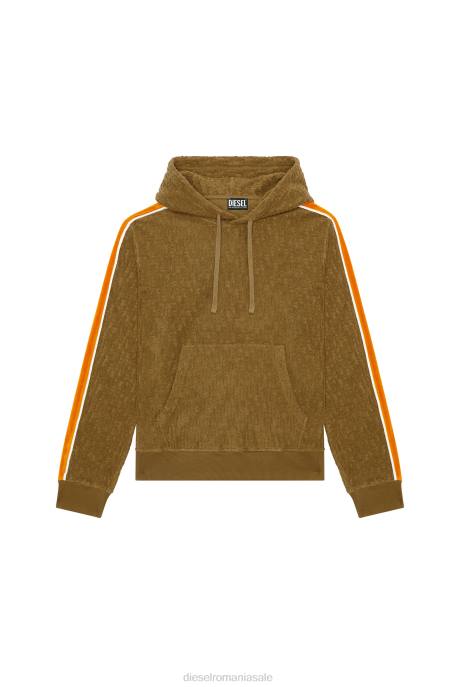 îmbrăcăminte bărbați Diesel s-ginbero-hood 2H8J166 verde militar