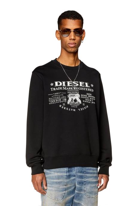îmbrăcăminte bărbați Diesel s-ginn-l2 2H8J134 negru