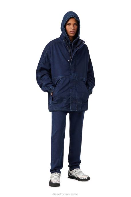 îmbrăcăminte bărbați Diesel d-rodney joggjeans windbreaker 2H8J37 albastru inchis