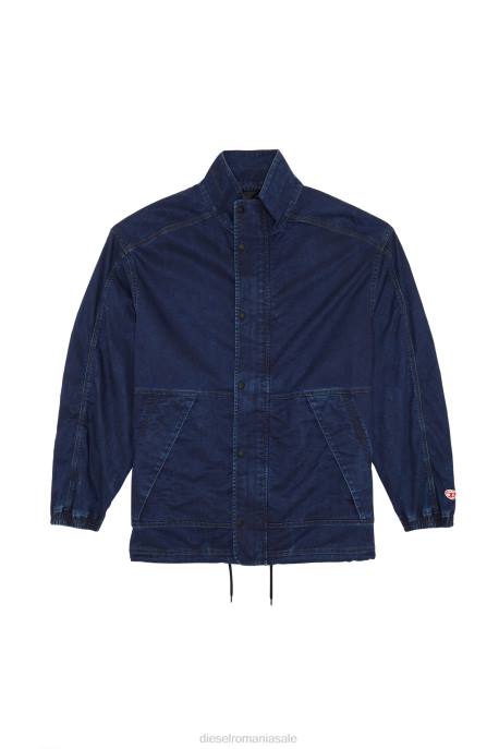 îmbrăcăminte bărbați Diesel d-rodney joggjeans windbreaker 2H8J37 albastru inchis