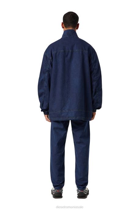 îmbrăcăminte bărbați Diesel d-rodney joggjeans windbreaker 2H8J37 albastru inchis