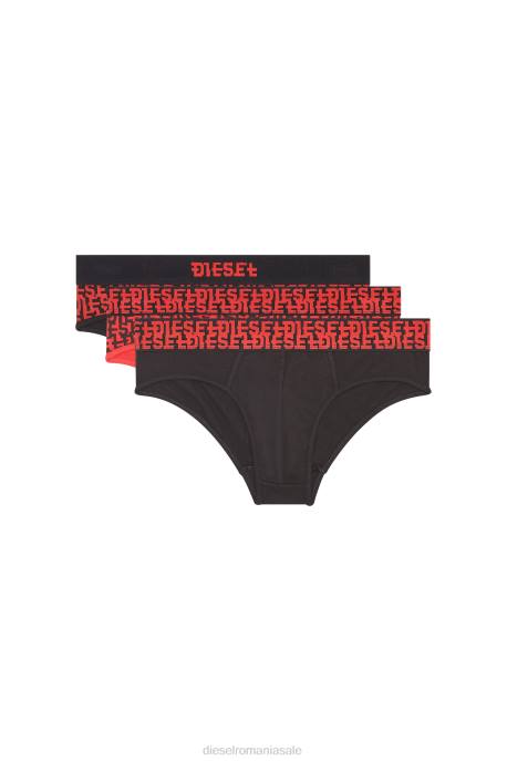 îmbrăcăminte bărbați Diesel umbr-andrethreepack 2H8J458 roșu/negru