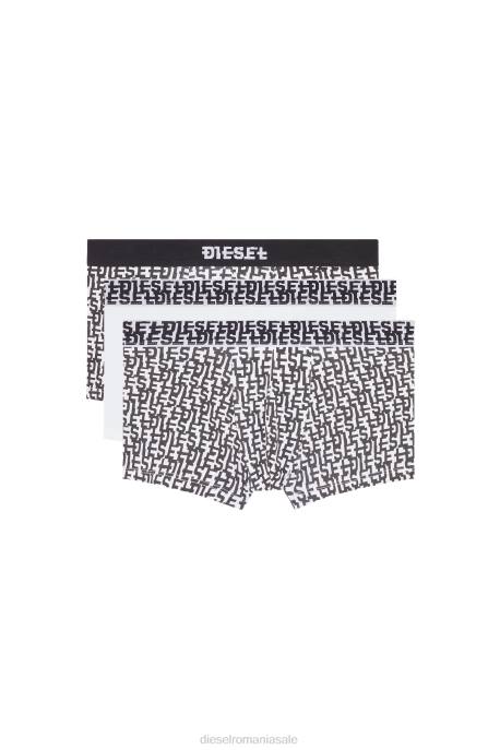 îmbrăcăminte bărbați Diesel umbx-damienthreepack 2H8J450 alb negru