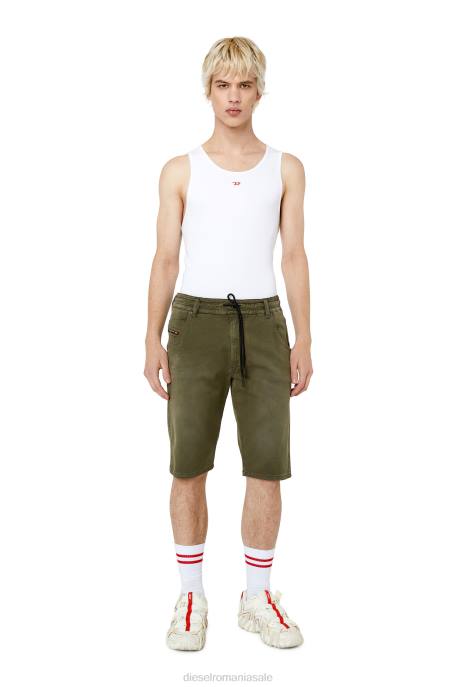 îmbrăcăminte bărbați Diesel d-krooshort-z joggjeans 2H8J370 verde