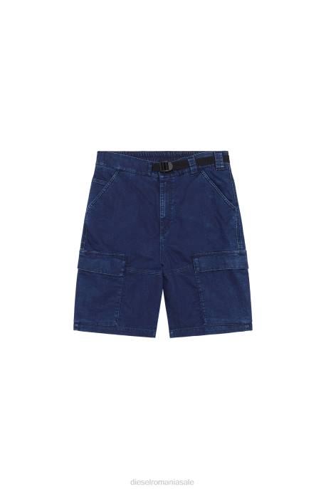 îmbrăcăminte bărbați Diesel pantaloni scurți cargo d-krooley joggjeans 2H8J385 albastru inchis