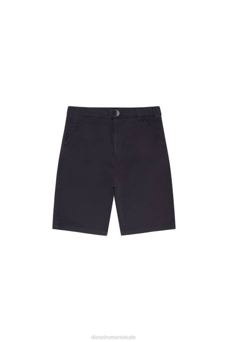 îmbrăcăminte bărbați Diesel pantaloni scurți chino d-krooley joggjeans 2H8J383 negru/gri închis