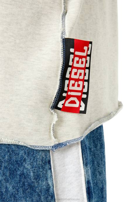 îmbrăcăminte bărbați Diesel t-crahor-ss-g1 2H8J189 gri deschis
