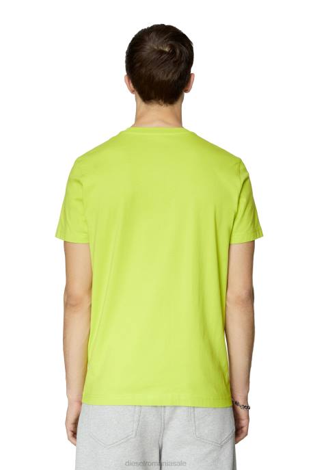îmbrăcăminte bărbați Diesel t-diegor-d 2H8J197 verde fluo