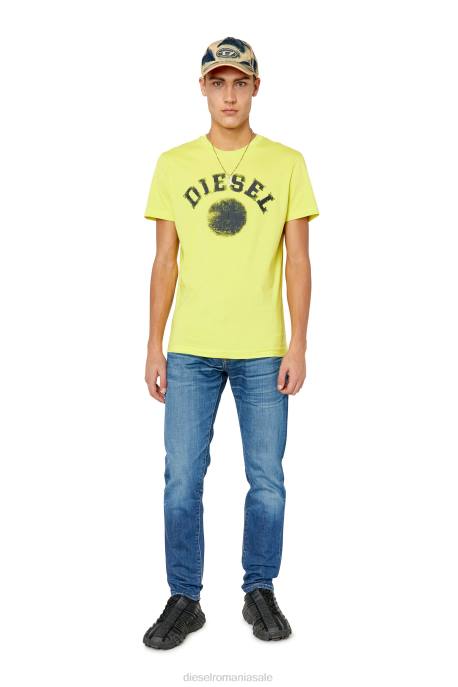 îmbrăcăminte bărbați Diesel t-diegor-k56 2H8J170 galben fluo