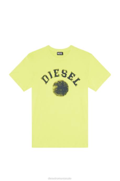 îmbrăcăminte bărbați Diesel t-diegor-k56 2H8J170 galben fluo