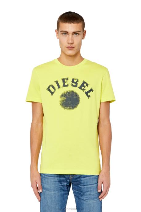 îmbrăcăminte bărbați Diesel t-diegor-k56 2H8J170 galben fluo