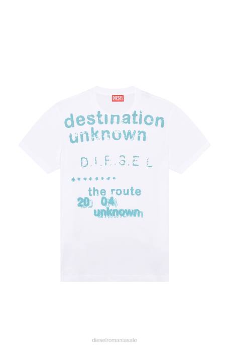 îmbrăcăminte bărbați Diesel t-diegor-k63 2H8J250 alb