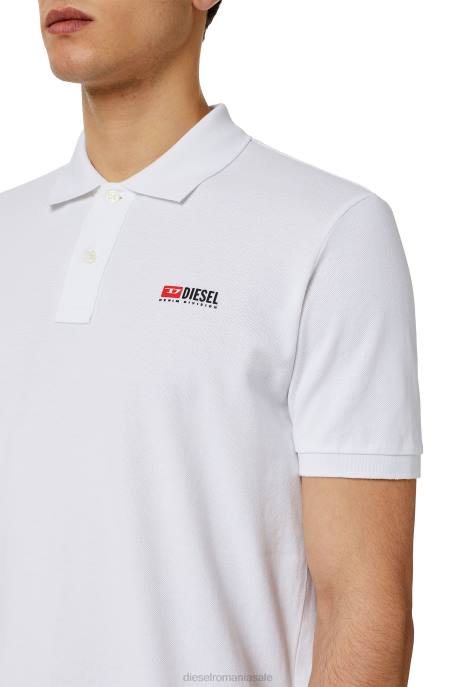 îmbrăcăminte bărbați Diesel t-smith-div 2H8J213 alb