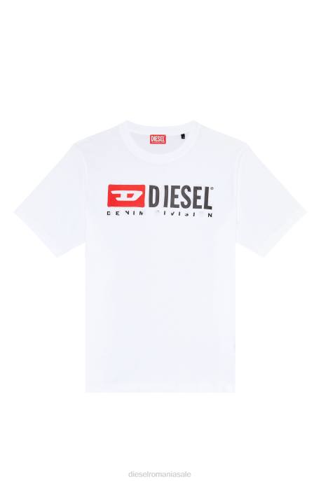 îmbrăcăminte bărbați Diesel t-tocmai-distrus 2H8J284 alb