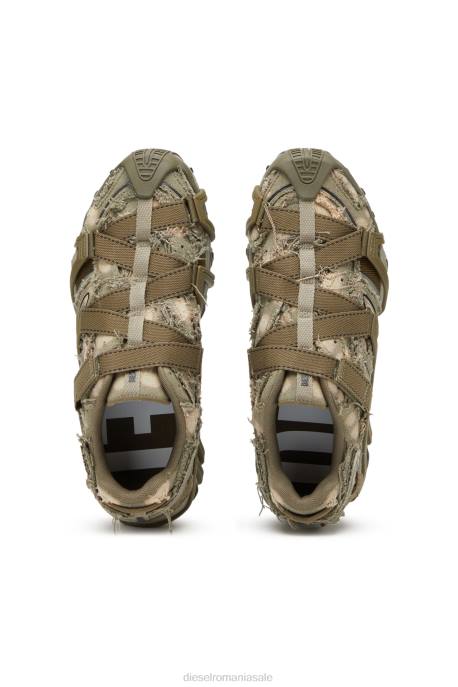 încălţăminte bărbați Diesel s-prototip-cr 2H8J525 verde militar