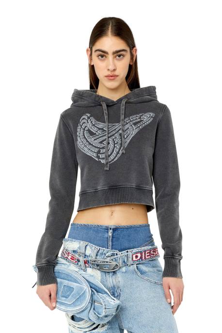 îmbrăcăminte femei Diesel f-slimmy-hood-g1 2H8J897 negru