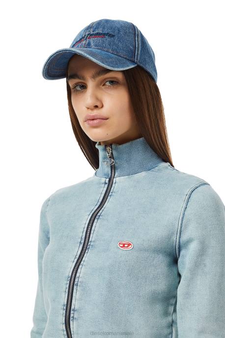 îmbrăcăminte femei Diesel hanorac din denim d-emy track 2H8J906 albastru deschis