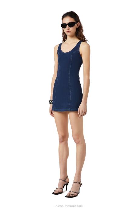 îmbrăcăminte femei Diesel rochie tank d-venus track din denim 2H8J835 albastru inchis